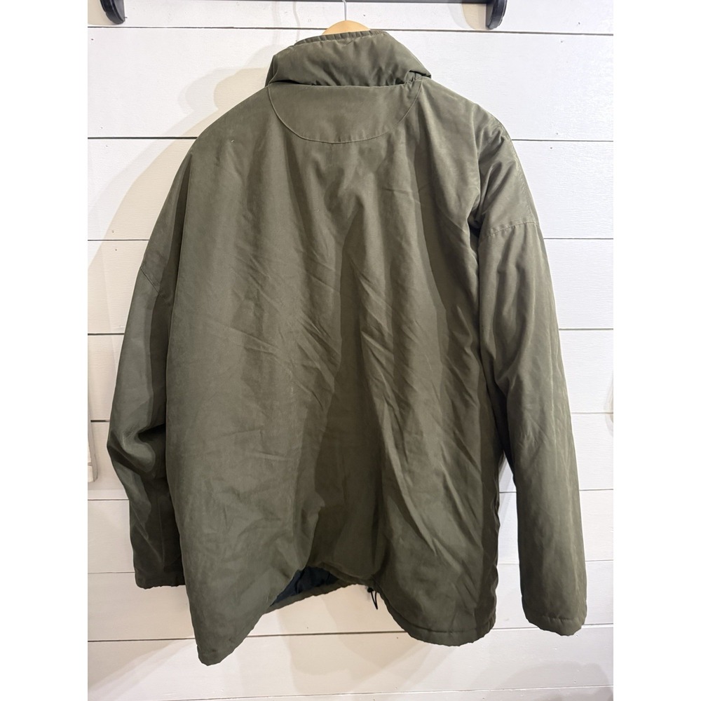 Vintage Boss By IG Designs XXL 90s Y2K Olive Green Puffer Oversized Jacket - Picture 6 of 11